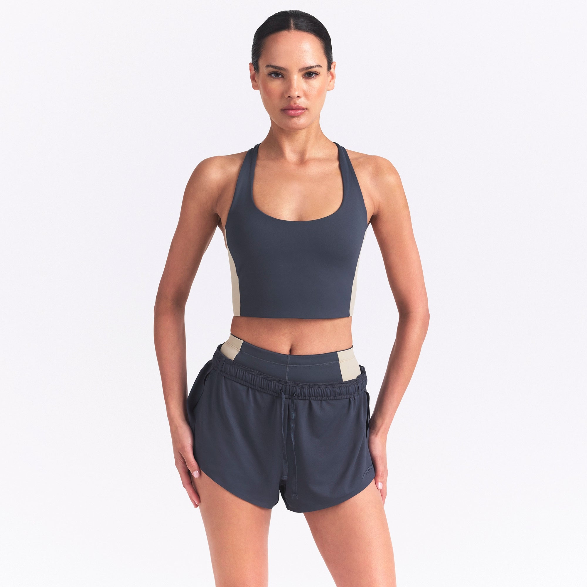 NikeSKIMS MATTE SHINE MIX RACERBACK BRA TOP
