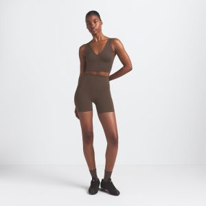 NikeSKIMS MATTE V-NECK BRA TOP