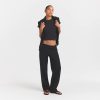 HEAVYWEIGHT CREPE STRAIGHT LEG PANT $108