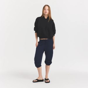 HEAVYWEIGHT CREPE CROPPED JOGGER $108