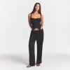 LIGHTWEIGHT SATIN STRAIGHT LEG PANT $148