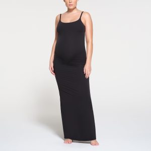 FITS EVERYBODY MATERNITY LONG SLIP DRESS