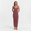 SCOOP NECK LONG DRESS $94