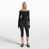 NikeSKIMS STRETCH KNIT LONG SLEEVE BOATNECK TOP