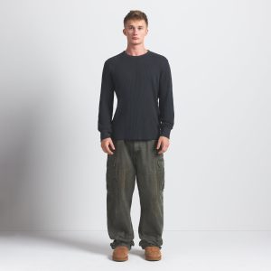 WAFFLE MENS LONG SLEEVE TOP