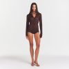 BUTTON UP HENLEY ONESIE $148