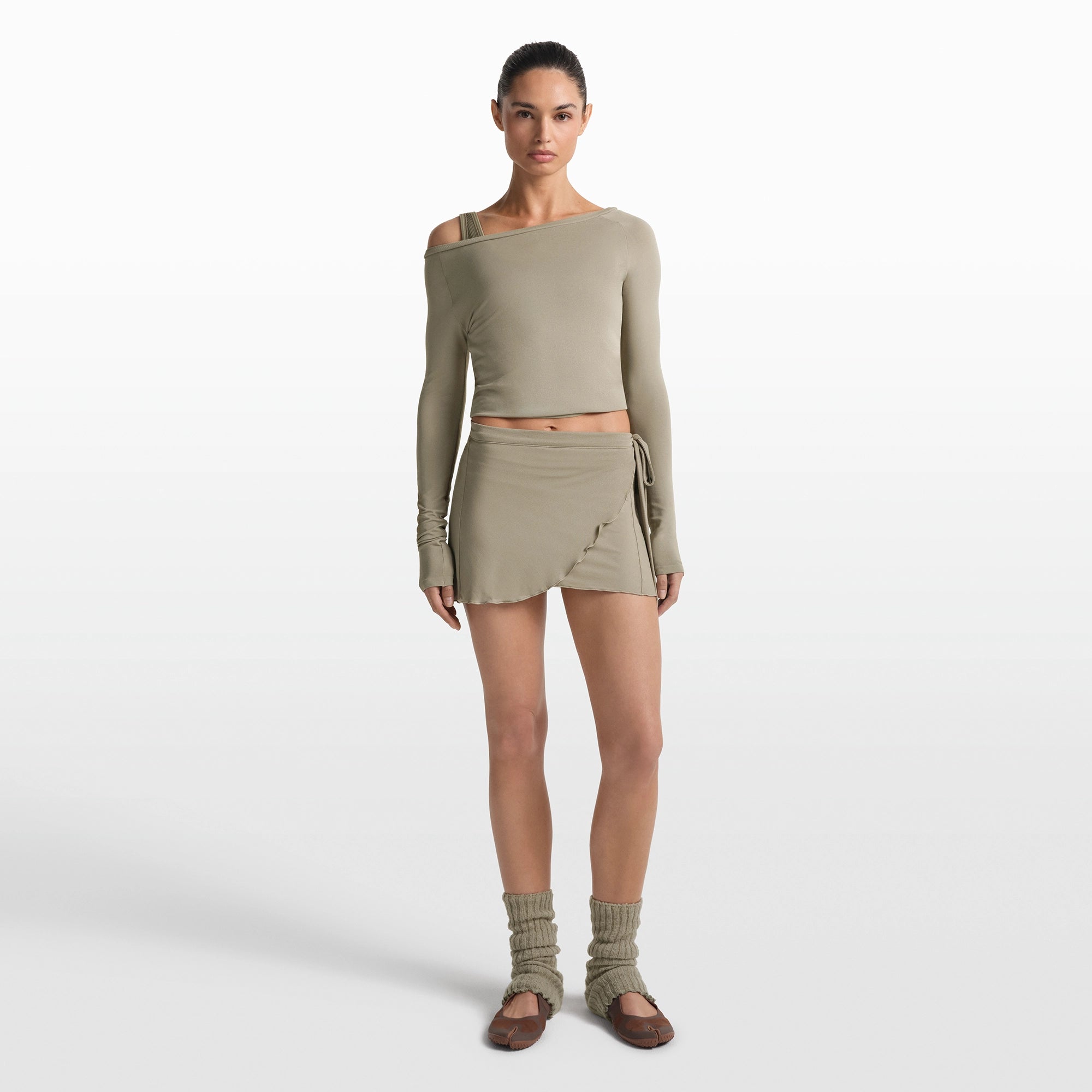 NikeSKIMS STRETCH KNIT WRAP SKIRT