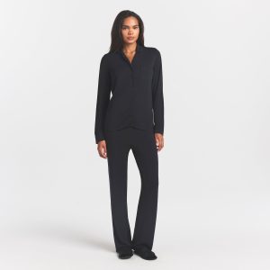 SKIMS SLEEP LONG SLEEVE BUTTON UP SET