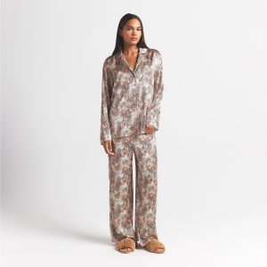 WOVEN SHINE LONG SLEEP SET