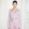 NikeSKIMS STRETCH KNIT WRAP LONG SLEEVE CROPPED TOP