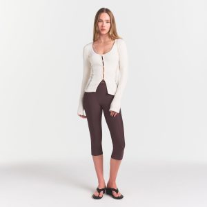 LACE KNIT LONG SLEEVE CARDIGAN $148