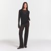 CREW NECK LONG SLEEVE TOP $98