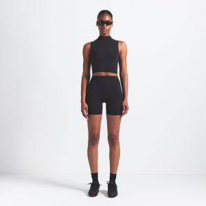 NikeSKIMS VINTAGE SEAMLESS MOCK NECK BRA TOP
