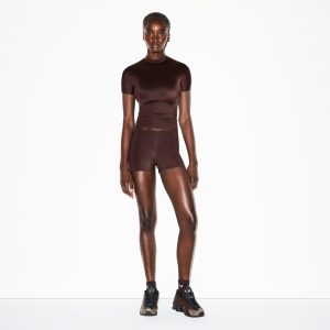 NikeSKIMS SHINE SHORT SLEEVE MOCK NECK TOP
